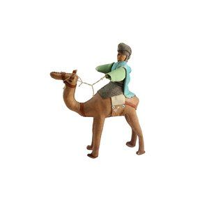 Leather Camel Arab Rider Doll Vintage Handmade Hand Made 88082